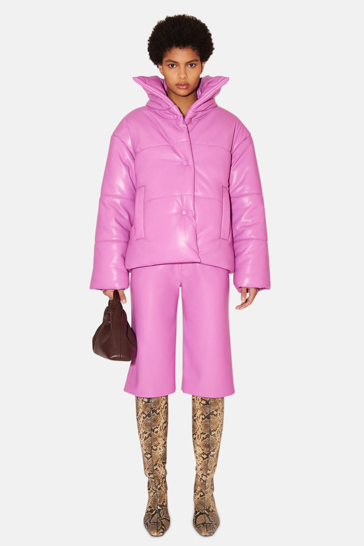 Hide Puffer Coat Super Pink - blueandcream