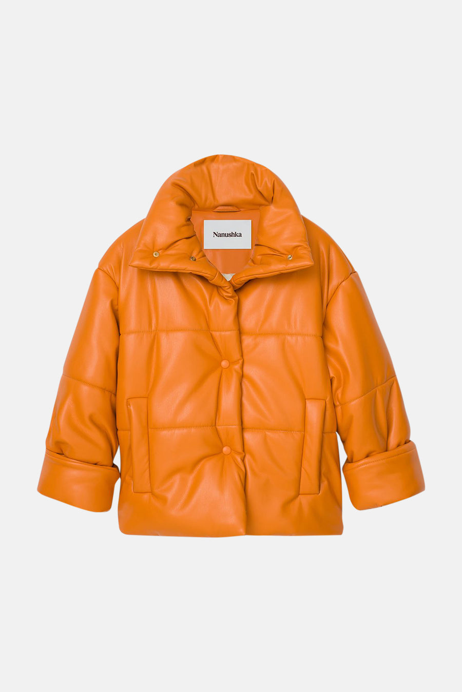Hide Puffer Jacket Orange - blueandcream