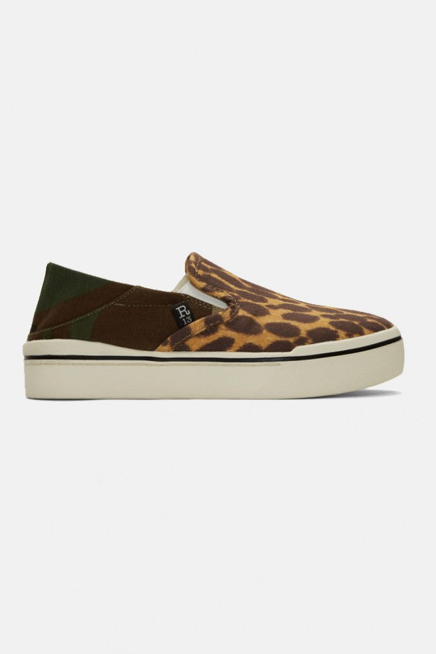 Slip On Sneaker Camo/Cheetah - blueandcream