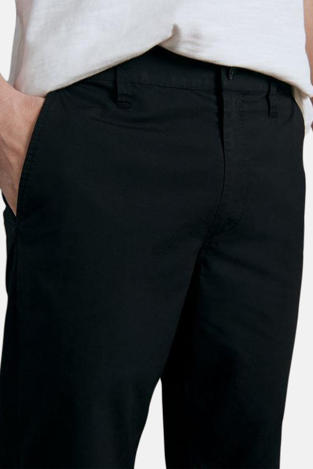 Fit 2 Stretch Paper Cotton Chino Black