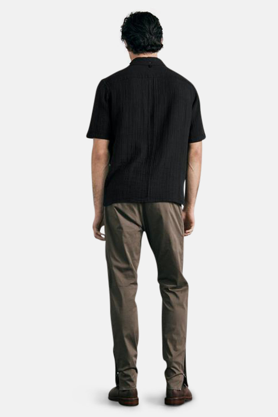 Dalton Gauze Short Sleeve Shirt Black