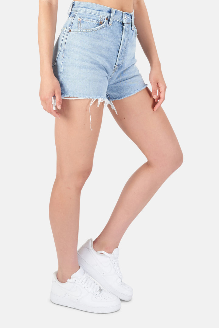 50s Cut Off Shorts Faded Vintage White - blueandcream