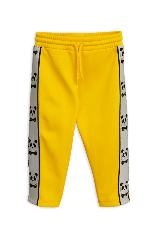 Yellow Mini Rodini Panda Track Pants - blueandcream