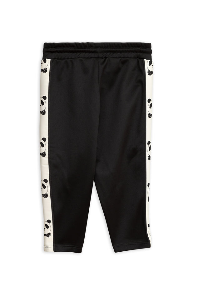 Black Mini Rodini Panda Track Pants - blueandcream