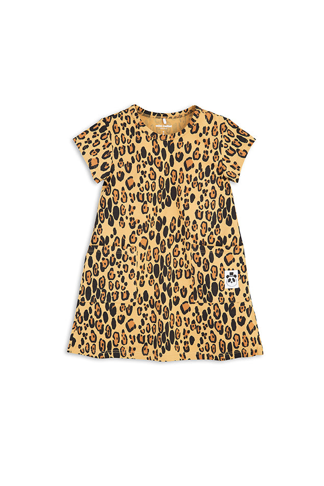 Mini Rodini Basic Leopard Dress - blueandcream