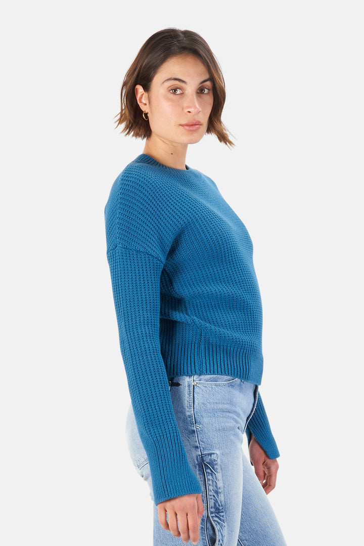 Wilson Sweater Blue - blueandcream