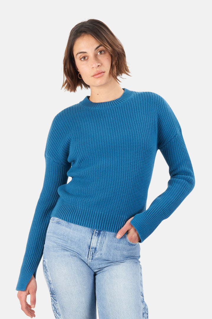Wilson Sweater Blue - blueandcream