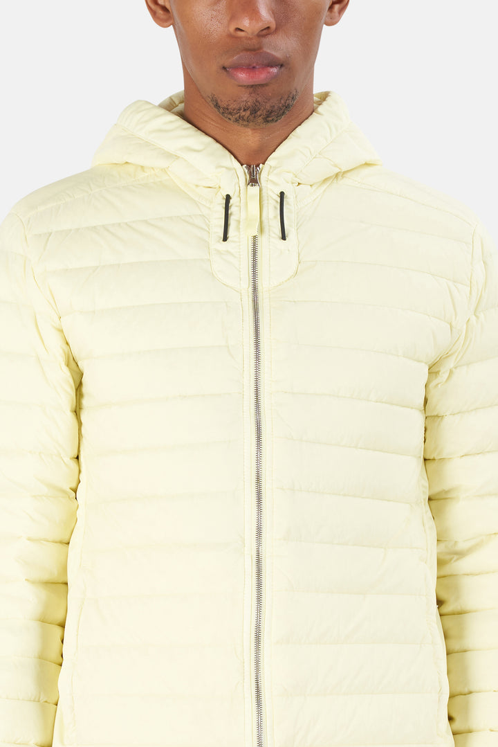 Loom Woven Down Jacket Lemon - blueandcream