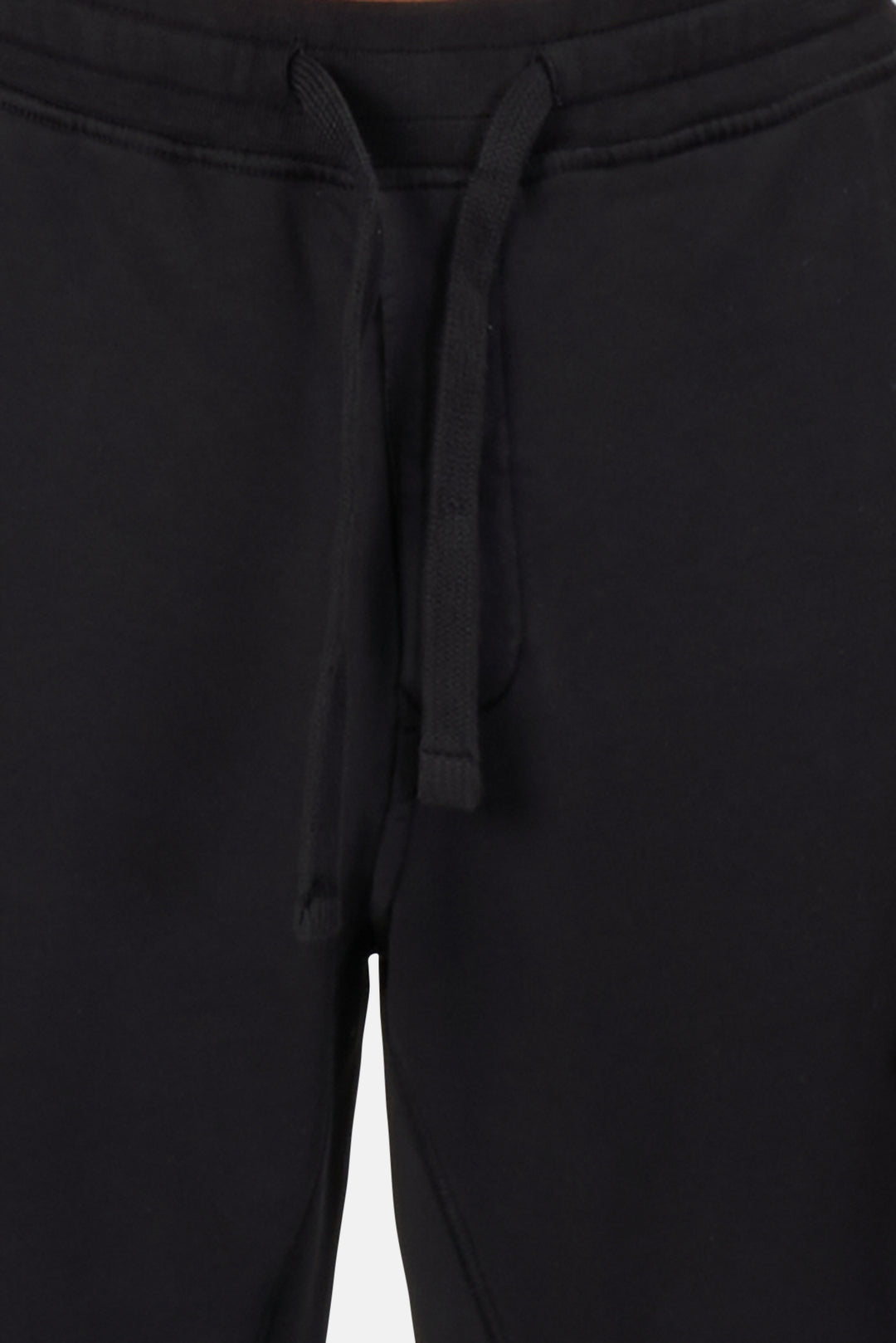 Garment Dyed Cotton Fleece Pants Black - blueandcream