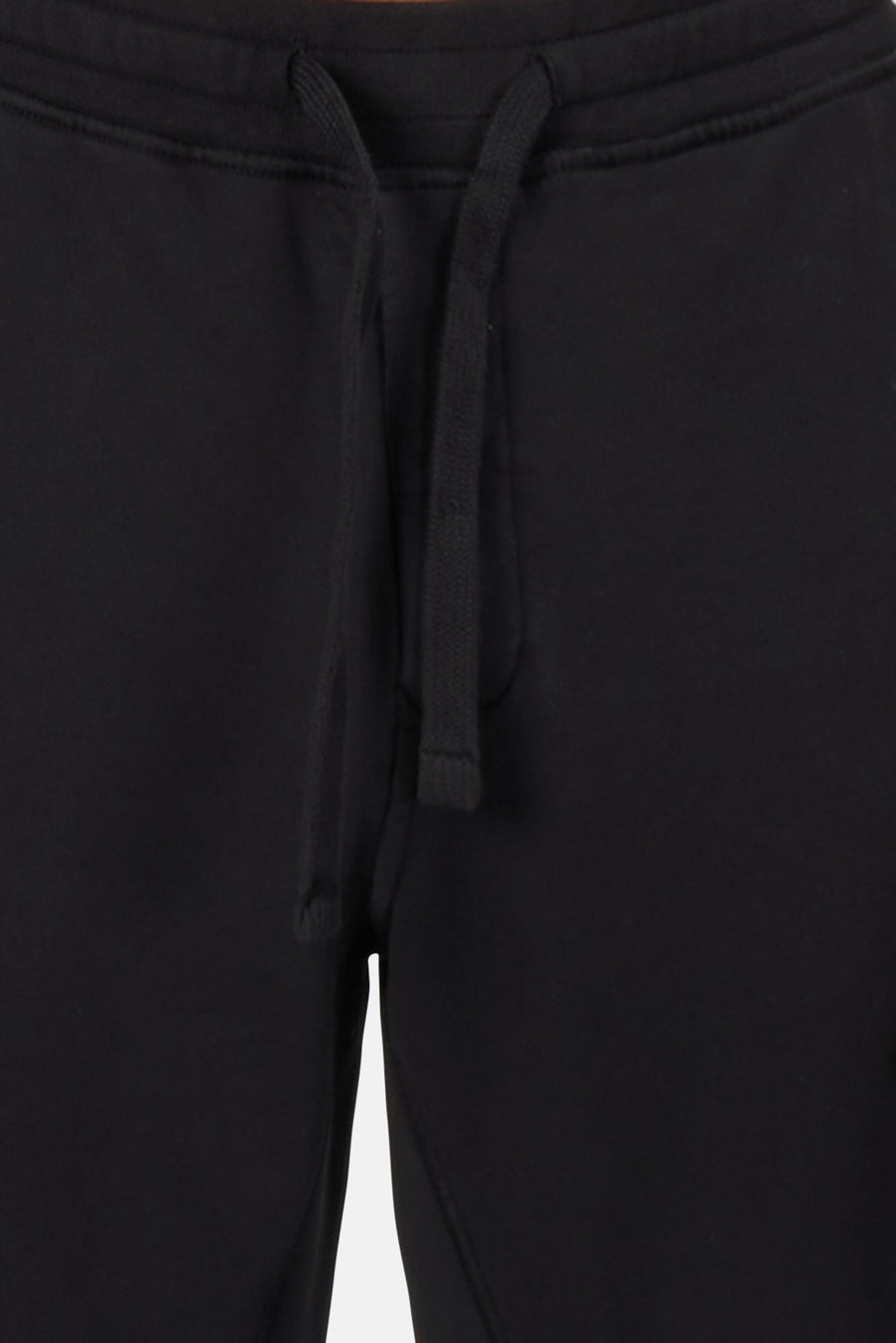 Garment Dyed Cotton Fleece Pants Black - blueandcream