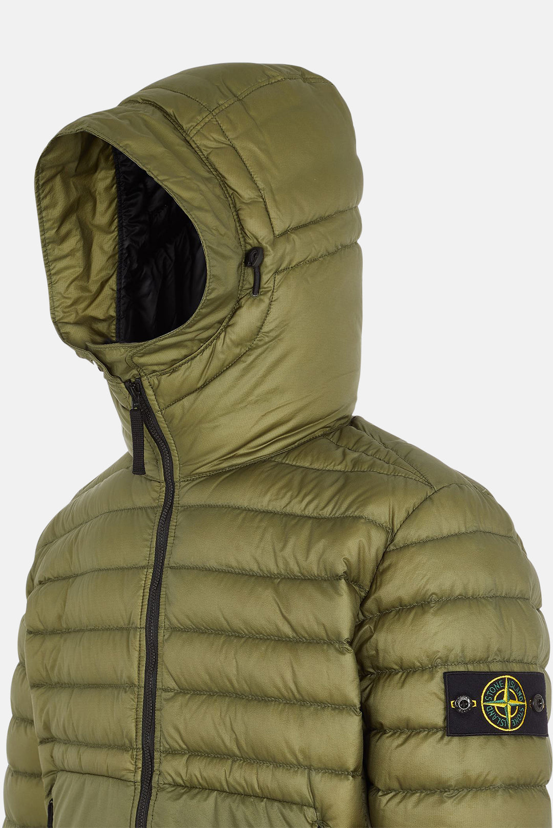 Ripstop Nylon Down Jacket Olive Green – blueandcream