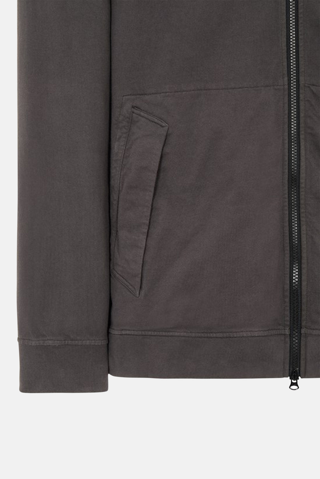 Heavy Cotton Fleece Zip Hoodie Steel Grey - blueandcream