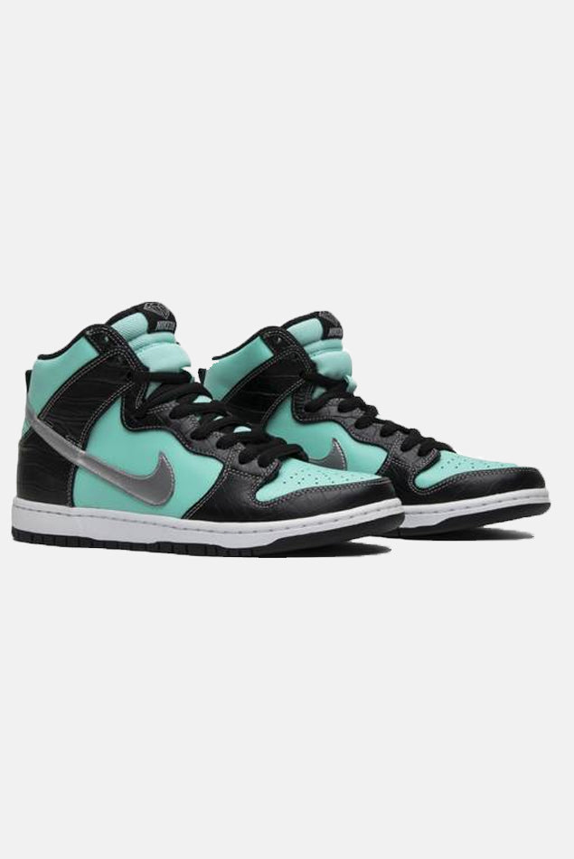 x Diamond Supply Co Dunk High SB Tiffany Aqua – blueandcream