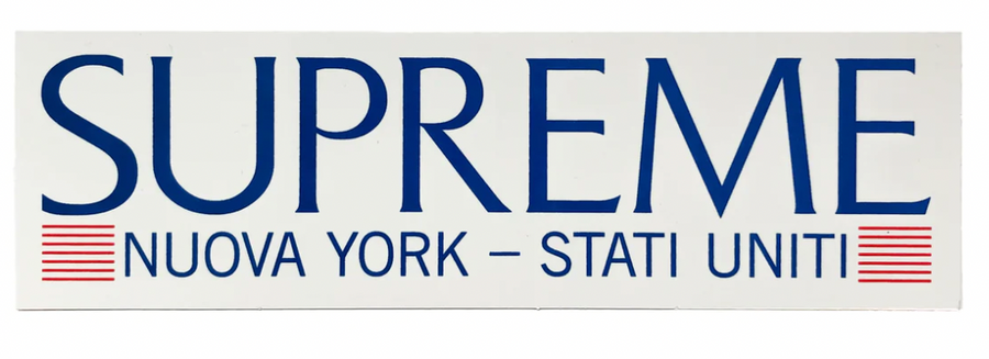 Supreme Nuova York Sticker - blueandcream