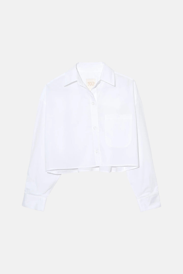 Soon To Be Ex Crop Shirt White