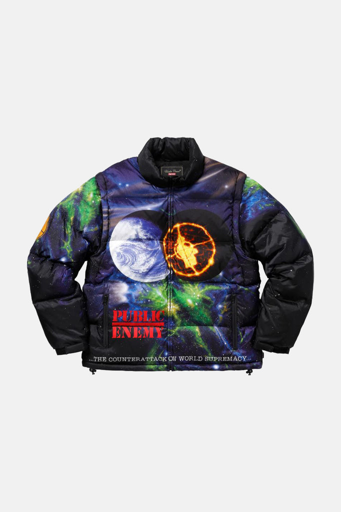 Supreme x Undercover Public Enemy Puffer Jacket – blueandcream