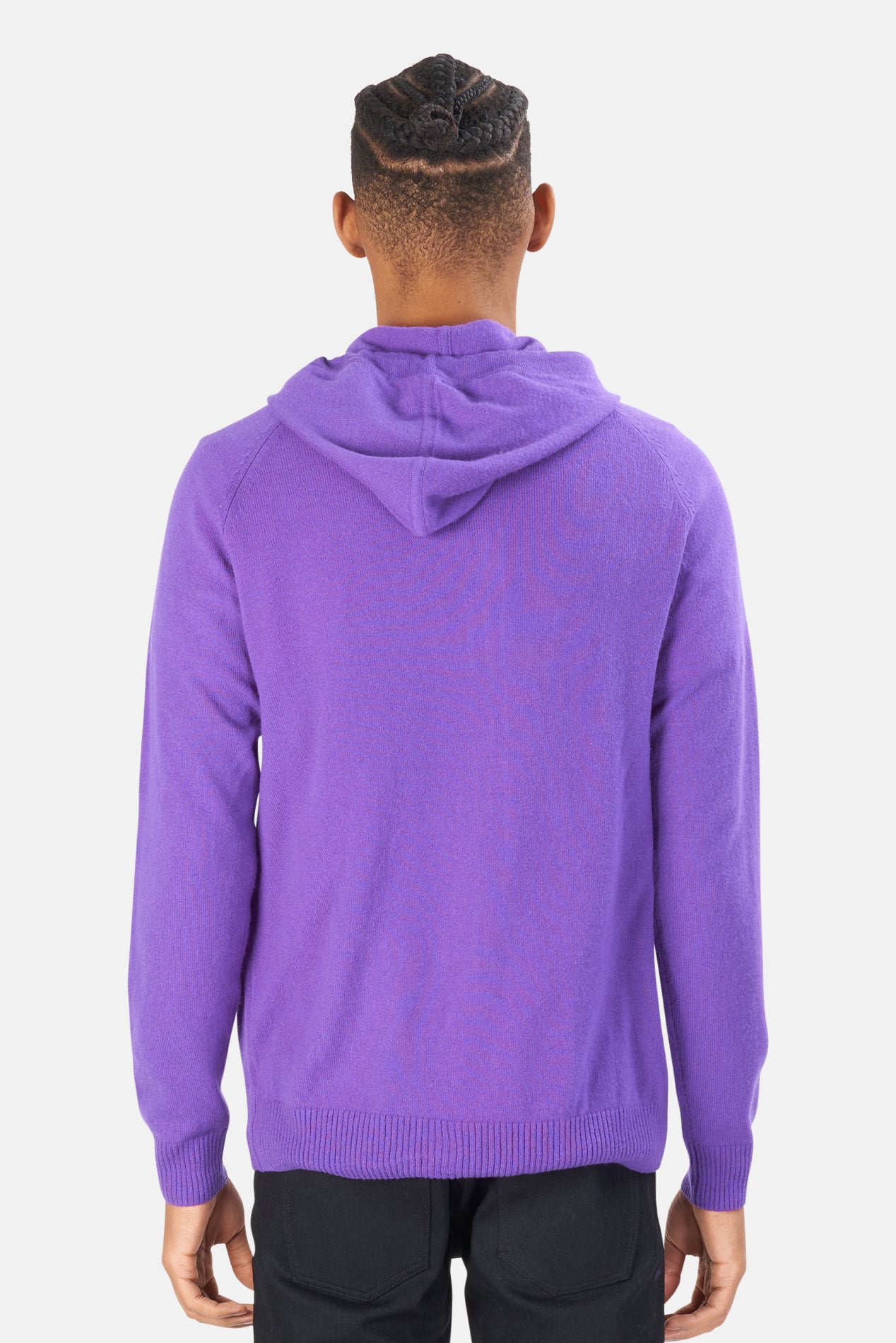 Stanford Zip Cashmere Hoodie Purple – blueandcream