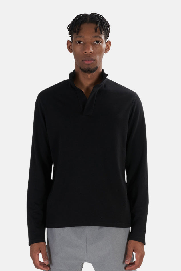 Mason Pop Collar Black - blueandcream