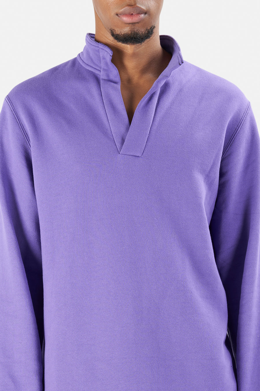 Pop Collar Pullover Bright Purple - blueandcream