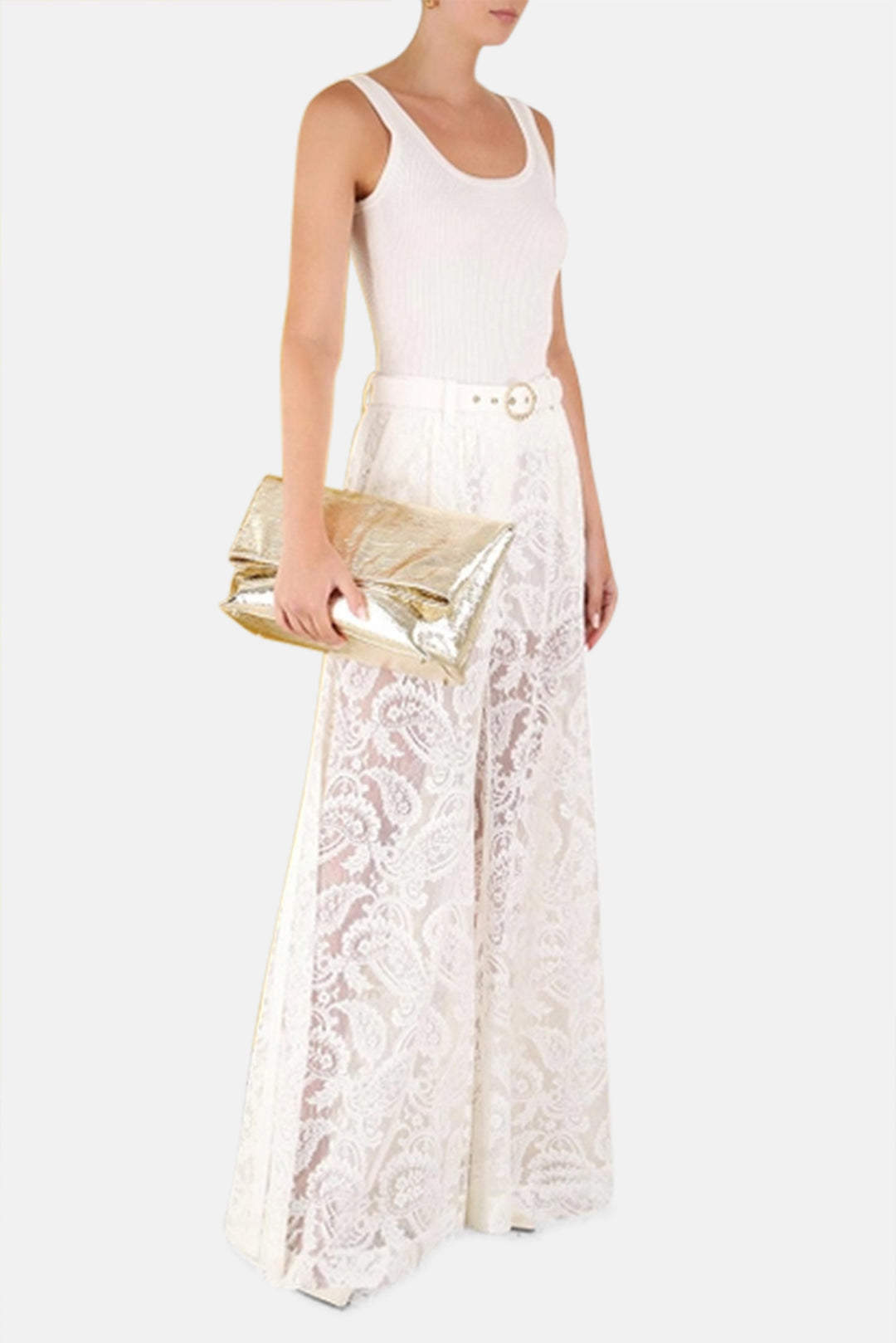 Wonderland Lace Pant Ivory