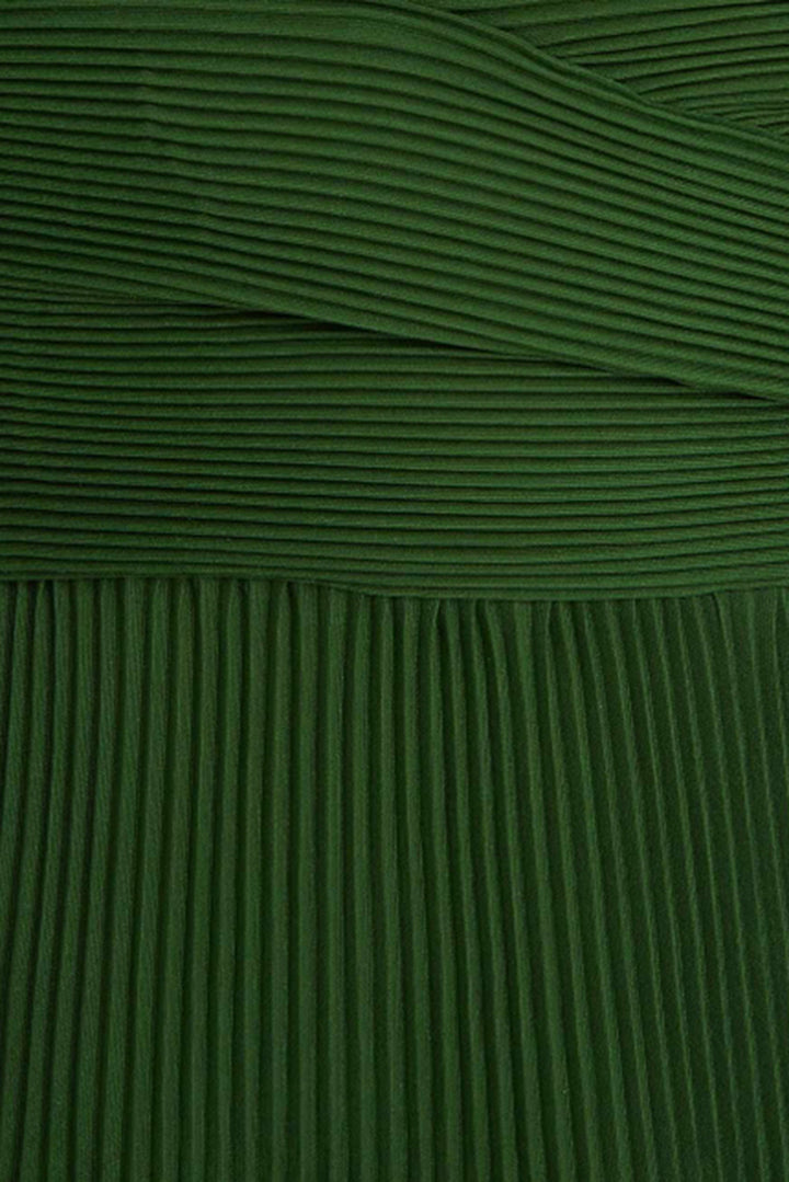 zimmermann pleated midi dress green Zimmermann Pleated Midi Dress