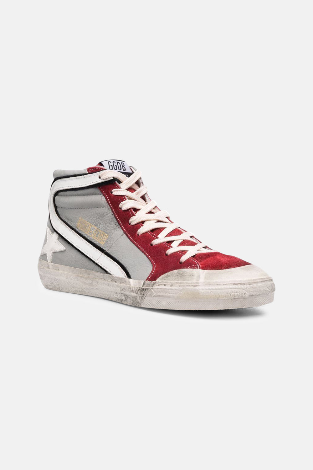 Men's Slide Sneakers Grey/Dark Red - blueandcream