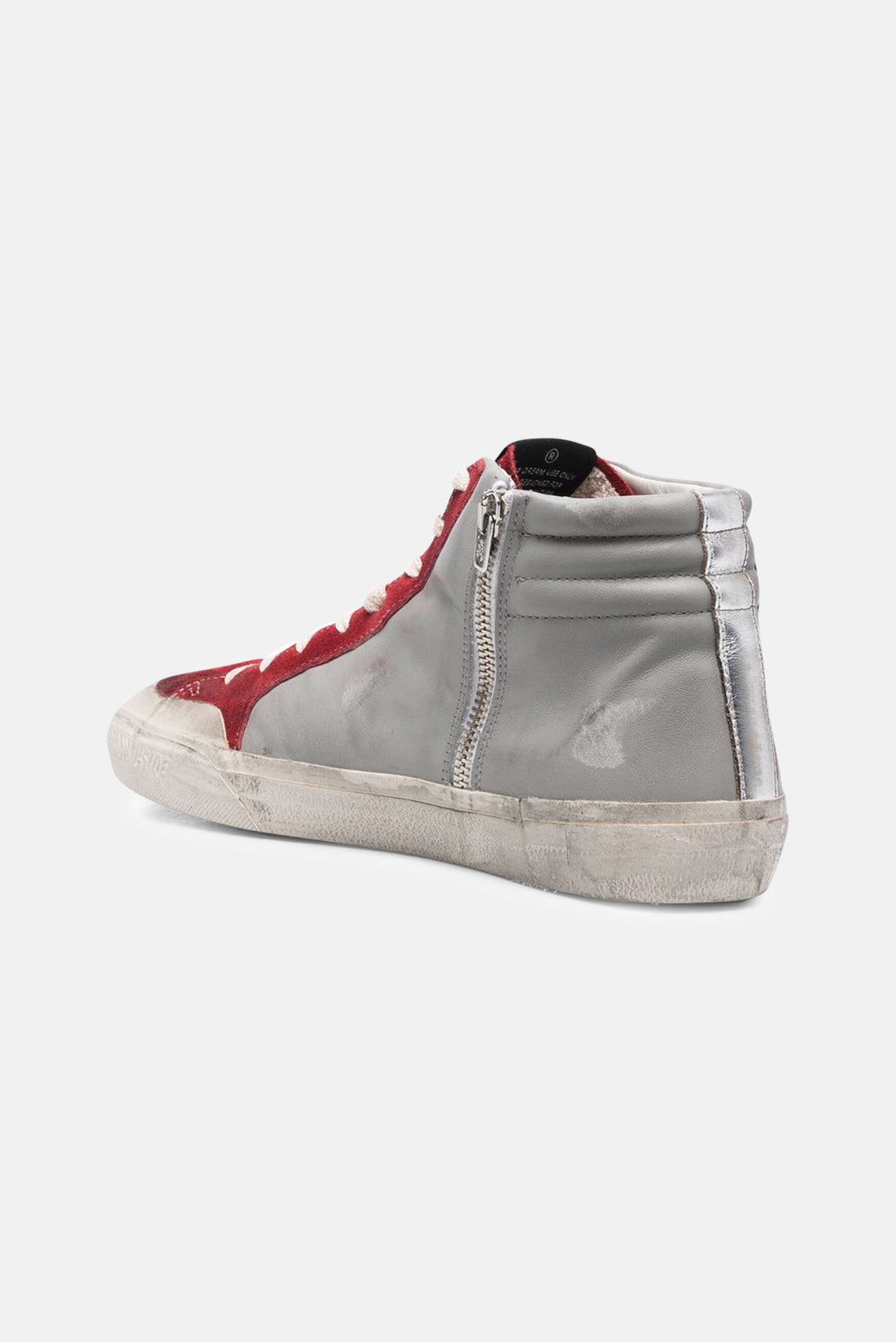 Men's Slide Sneakers Grey/Dark Red - blueandcream