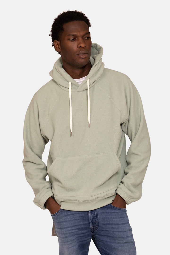 Polar Fleece Hoodie Light Sage