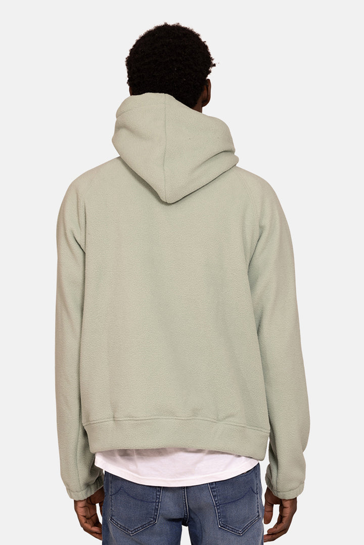 Polar Fleece Hoodie Light Sage