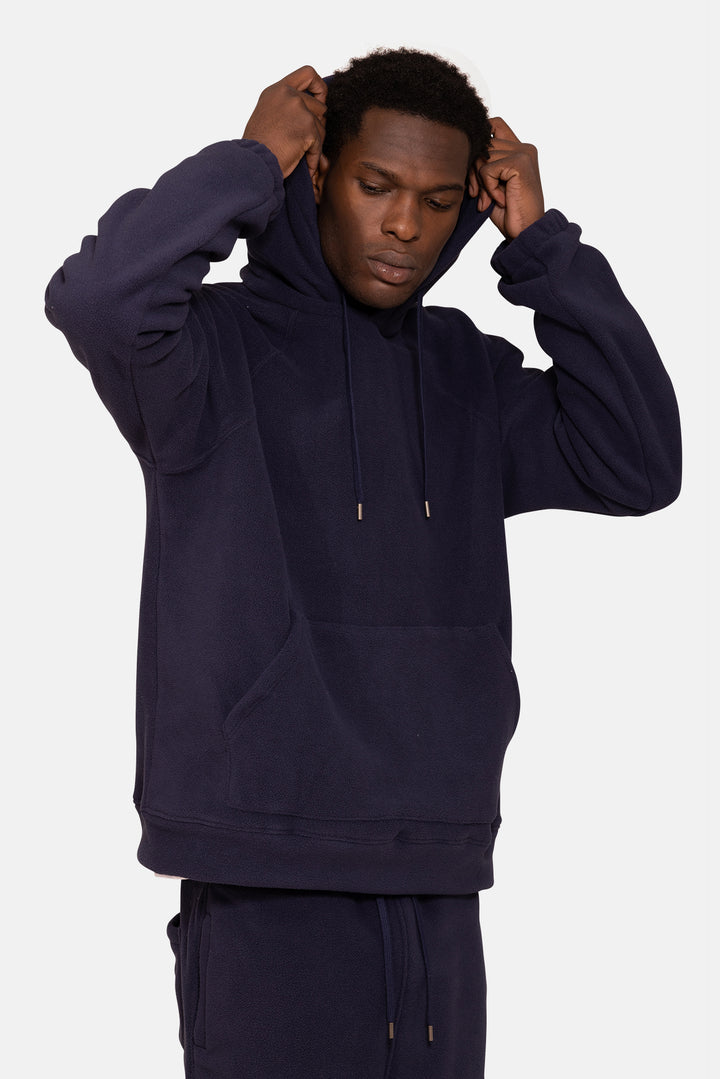 Polar Fleece Hoodie Navy