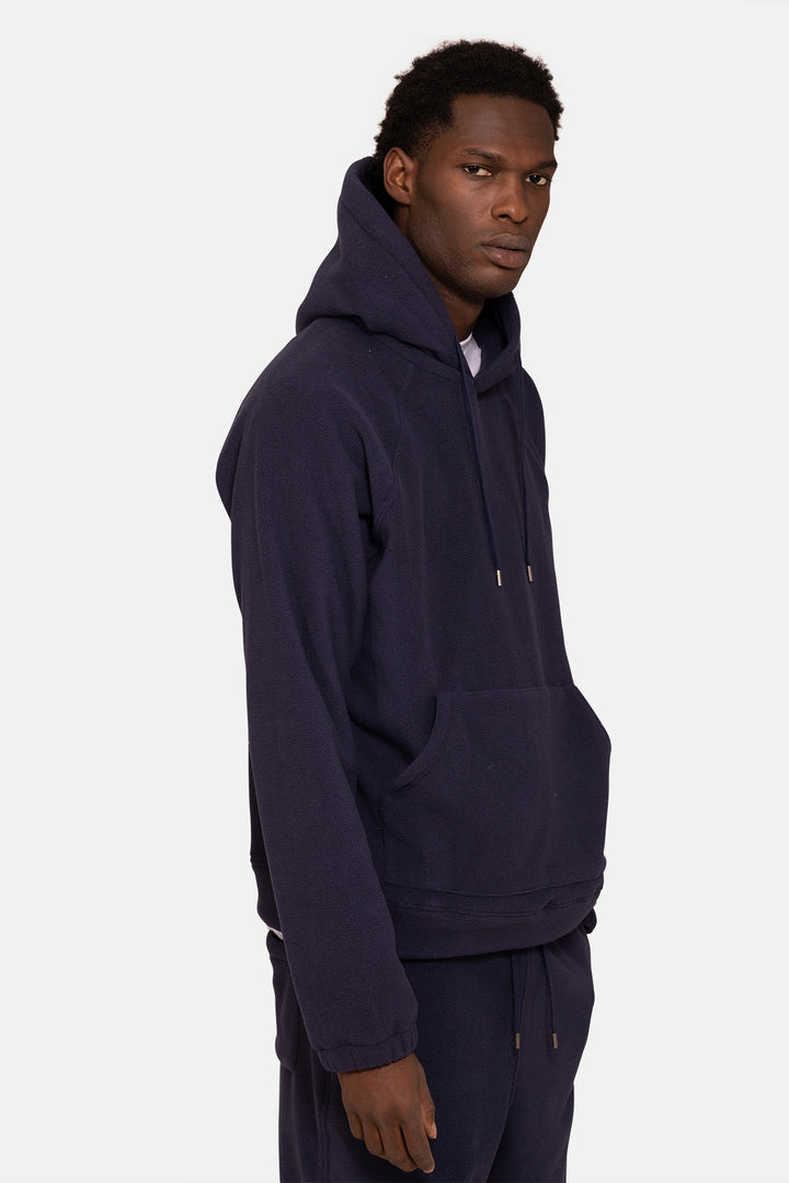 Polar Fleece Hoodie Navy