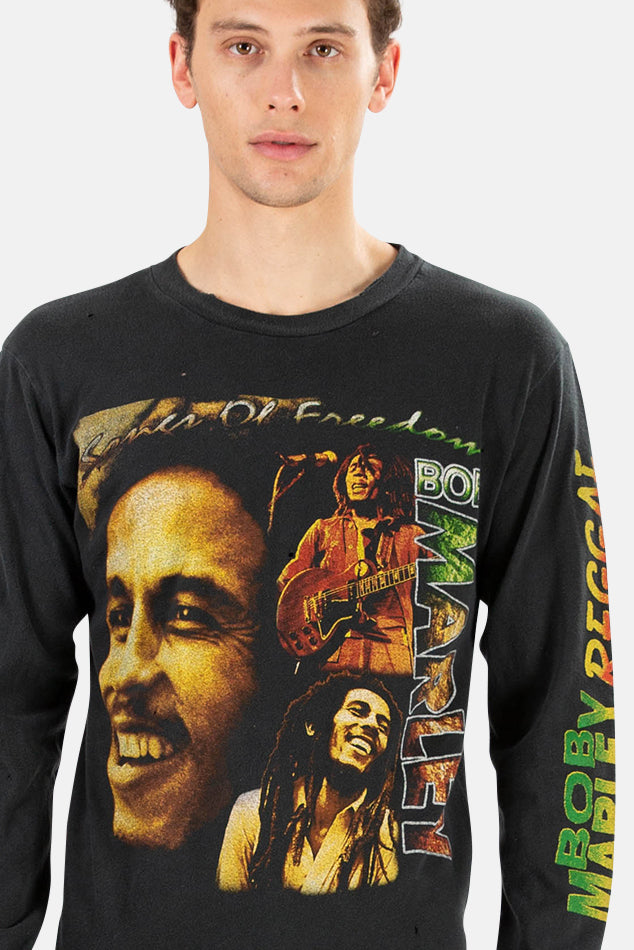 Bob Marley Reggae LS Coal Pigment - blueandcream