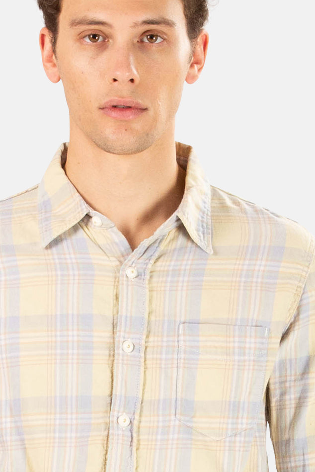 Remi Relief Madras Check Shirt - blueandcream