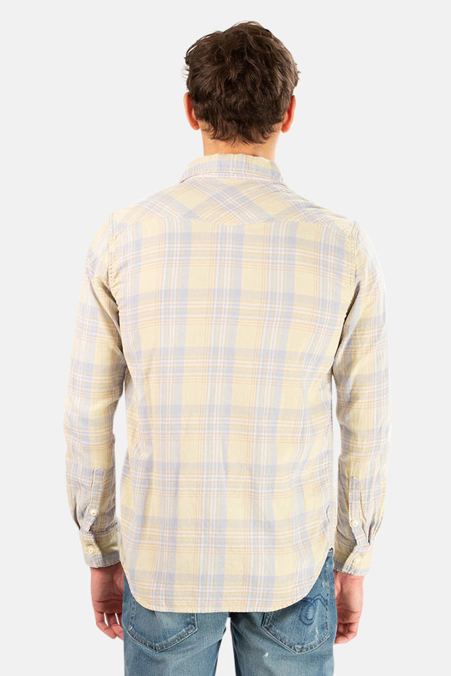 Remi Relief Madras Check Shirt - blueandcream