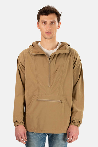 Beige Remi Relief Nylon Anorak Jacket – blueandcream