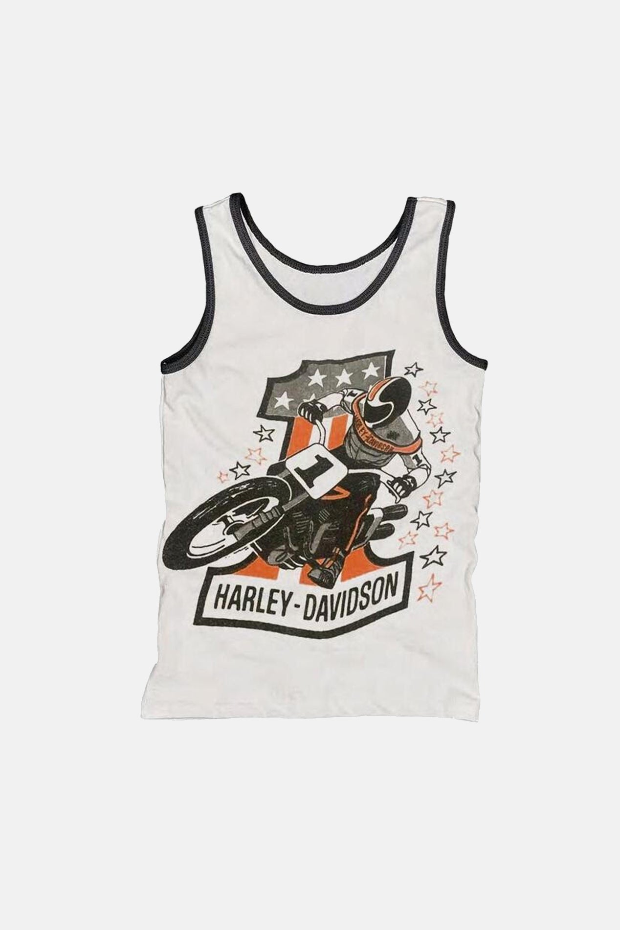 Harley Davidson #1 Tank White/Black