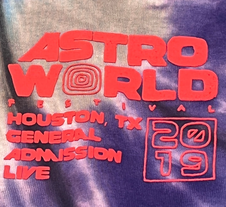 Astro World Tee Swirl Tie Dye - blueandcream