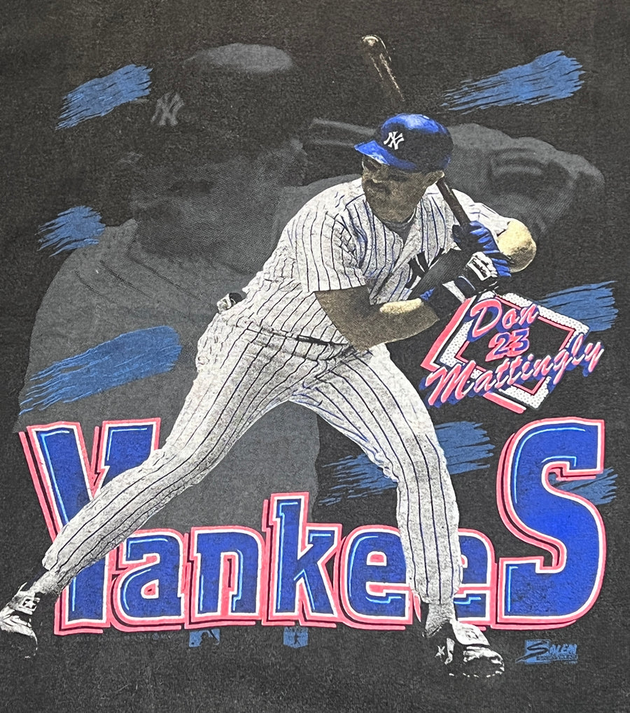 Vintage 80's NY Yankees Tee Black - blueandcream