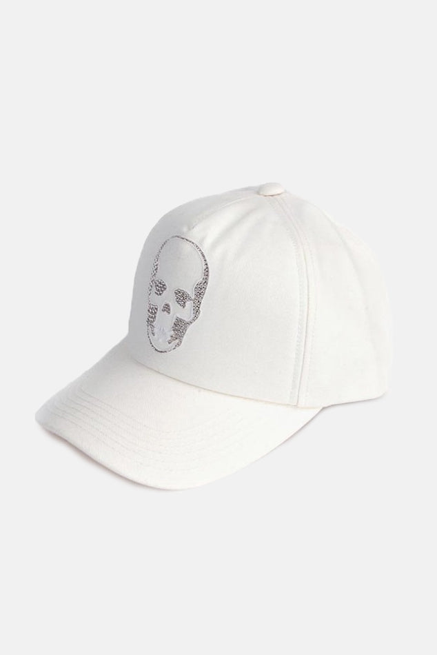 Skull Cap White - blueandcream