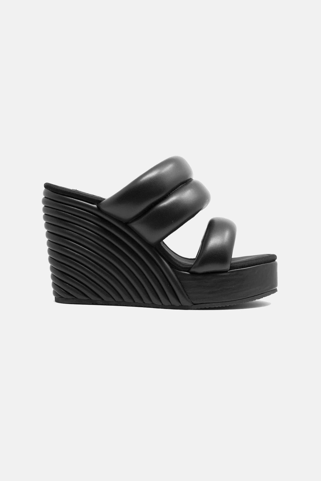 Strata Wedge Sandals Black - blueandcream