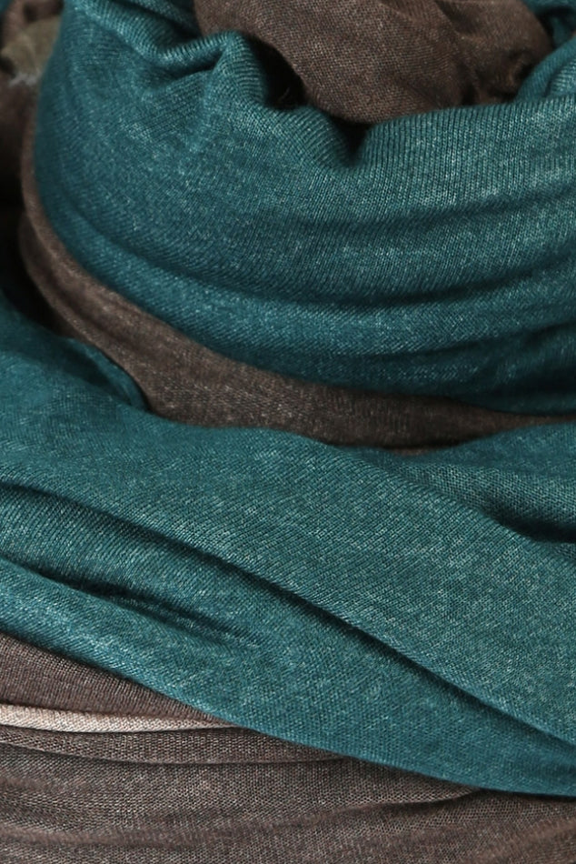 Mafry Modal Scarf Teal/Grey - blueandcream