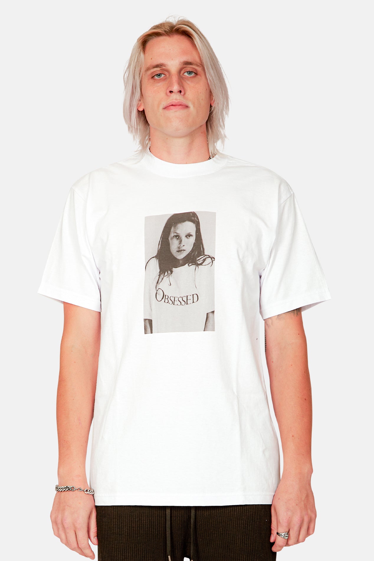 Obsessed Tee White – blueandcream