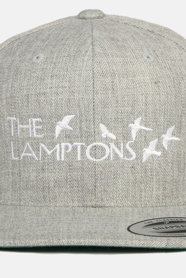 Lamptons Birds Snapback Grey - blueandcream