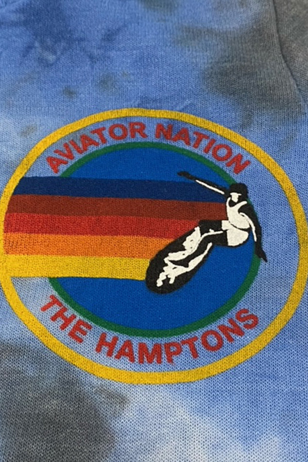 Kids Hamptons Sweatpants Tie Dye Cloud Blue - blueandcream